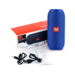 T&G WIRELESS BLUETOOTH SPEAKER BOX TG-117 TF CARD/U DISK/AUXILIARY/FM RADIO 4.2 BLUE T&G WIRELESS BLUETOOTH SPEAKER BOX TG-117 TF CARD/U DISK/AUXILIARY/FM RADIO 4.2 BLUE